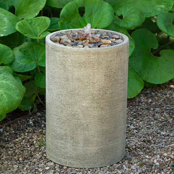 August Grove® Evita Concrete Fountain & Reviews Wayfair